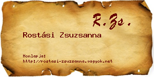 Rostási Zsuzsanna névjegykártya