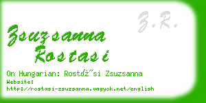 zsuzsanna rostasi business card